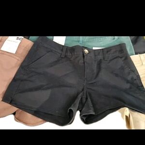 Junior's SO Chino Shorts Size 13 New With Tags Black Pair Only